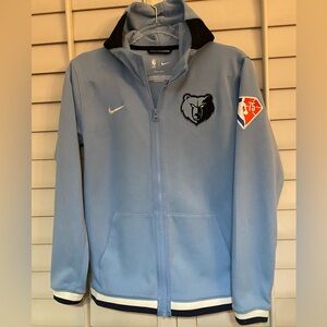 Nike Memphis Grizzlies NBA‎ 75 Warmup Hoodie Jacket kids Medium 10/12 Blue
NWOT